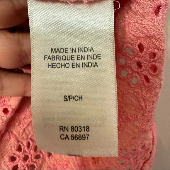 Lucky Brand Sleeveless Button Up Embroidered  Top Women Size S - Picture 7 of 15